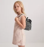 Kids' Backpack Beige and Blue Dior Oblique Jacquard - 图片 2