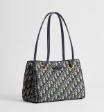 Small Dior Promenade Shopping Bag Blue Dior Oblique Jacquard - 图片 4