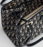 Small Dior Promenade Shopping Bag Blue Dior Oblique Jacquard - 图片 5