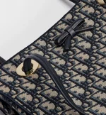 Small Dior Promenade Shopping Bag Blue Dior Oblique Jacquard - 图片 6