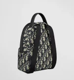 Kids' Backpack Beige and Blue Dior Oblique Jacquard - 图片 3