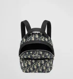 Kids' Backpack Beige and Blue Dior Oblique Jacquard - 图片 4