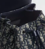 Kids' Backpack Beige and Blue Dior Oblique Jacquard - 图片 6