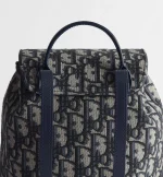 Kids' Backpack Beige and Blue Dior Oblique Jacquard - 图片 7