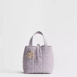 Small Dior Toujours Vertical Tote Bag Macrocannage Calfskin