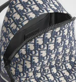 Small DiorTravel Backpack Blue Dior Oblique Technical Fabric - 图片 3
