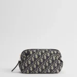 Dior Bow Pouch Blue Dior Oblique Jacquard