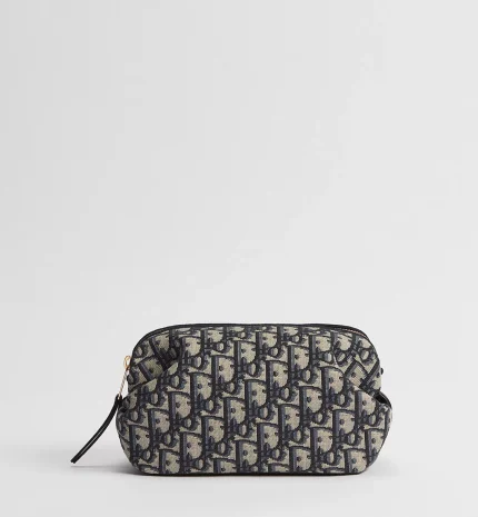 Dior Bow Pouch Blue Dior Oblique Jacquard